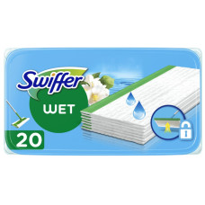 Запасные влажные салфетки для швабры Swiffer с ароматом лимона, 20 штук 